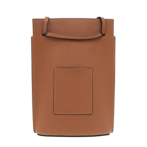 美品 ロエベ ダイスポケット ショルダーバッグ レザー ブラウン 0649【中古】LOEWE