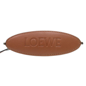美品 ロエベ ダイスポケット ショルダーバッグ レザー ブラウン 0649【中古】LOEWE