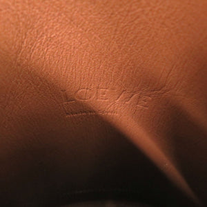 美品 ロエベ ダイスポケット ショルダーバッグ レザー ブラウン 0649【中古】LOEWE