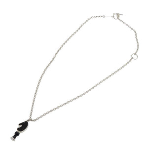 新品同様 エルメス カヴァリエ メタル ブラック ネックレス 黒 0722【中古】HERMES