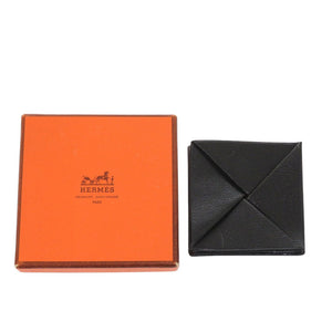 美品 エルメス ズールー シェーブル ブラック 〇Q刻印 コインケース 黒 0776【中古】HERMES