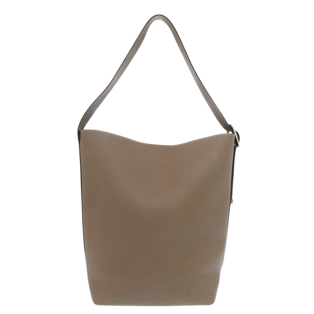 美品 ボナベンチュラ ミーナ バケットバッグ レザー エトープ トートバッグ ブラウン 0808【中古】BONAVENTURA