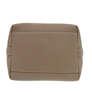 美品 ボナベンチュラ ミーナ バケットバッグ レザー エトープ トートバッグ ブラウン 0808【中古】BONAVENTURA