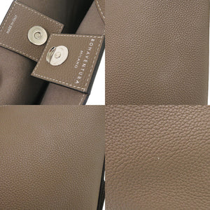 美品 ボナベンチュラ ミーナ バケットバッグ レザー エトープ トートバッグ ブラウン 0808【中古】BONAVENTURA