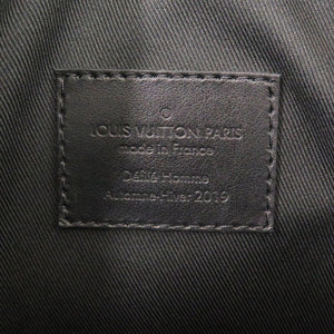 ルイ ヴィトン ソフトトランク レインボーカラー タイガ M30341 レザー ブラック ショルダーバッグ 黒 LV 0844【中古】LOUIS VUITTON メンズ