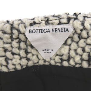 美品 ボッテガヴェネタ 813032 スカート モヘア ウール ナイロン ホワイト ブラック 0848【中古】BOTTEGAVENETA