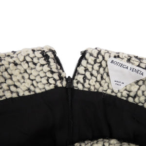 美品 ボッテガヴェネタ 813032 スカート モヘア ウール ナイロン ホワイト ブラック 0848【中古】BOTTEGAVENETA