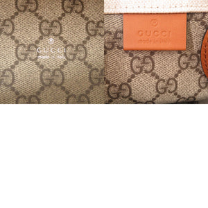 新品同様 グッチ プリント ミディアムトート 772144 2way キャンバス レザー ベージュ 0852【中古】GUCCI