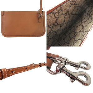 新品同様 グッチ プリント ミディアムトート 772144 2way キャンバス レザー ベージュ 0852【中古】GUCCI