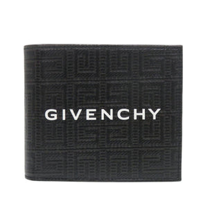 未使用 ジバンシィ BILLFOLD 4CC BK6090K1LF レザー ブラック 二つ折り財布 黒 0860【中古】GIVENCHY