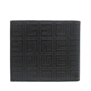未使用 ジバンシィ BILLFOLD 4CC BK6090K1LF レザー ブラック 二つ折り財布 黒 0860【中古】GIVENCHY