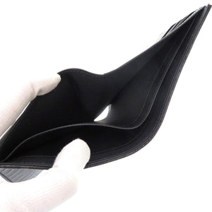 未使用 ジバンシィ BILLFOLD 4CC BK6090K1LF レザー ブラック 二つ折り財布 黒 0860【中古】GIVENCHY
