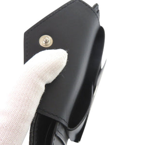 未使用 ジバンシィ BILLFOLD 4CC BK6090K1LF レザー ブラック 二つ折り財布 黒 0860【中古】GIVENCHY