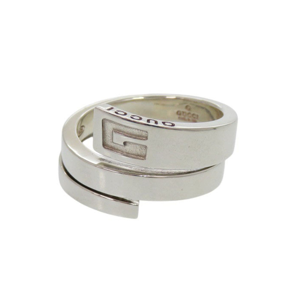 美品 グッチ スパイラル スネーク リング シルバー925 13号 シルバー 指輪 0879【中古】GUCCI