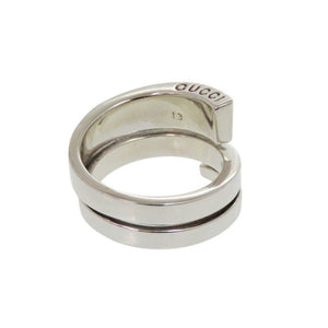 美品 グッチ スパイラル スネーク リング シルバー925 13号 シルバー 指輪 0879【中古】GUCCI