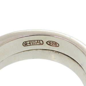 美品 グッチ スパイラル スネーク リング シルバー925 13号 シルバー 指輪 0879【中古】GUCCI