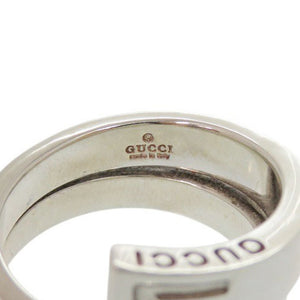 美品 グッチ スパイラル スネーク リング シルバー925 13号 シルバー 指輪 0879【中古】GUCCI