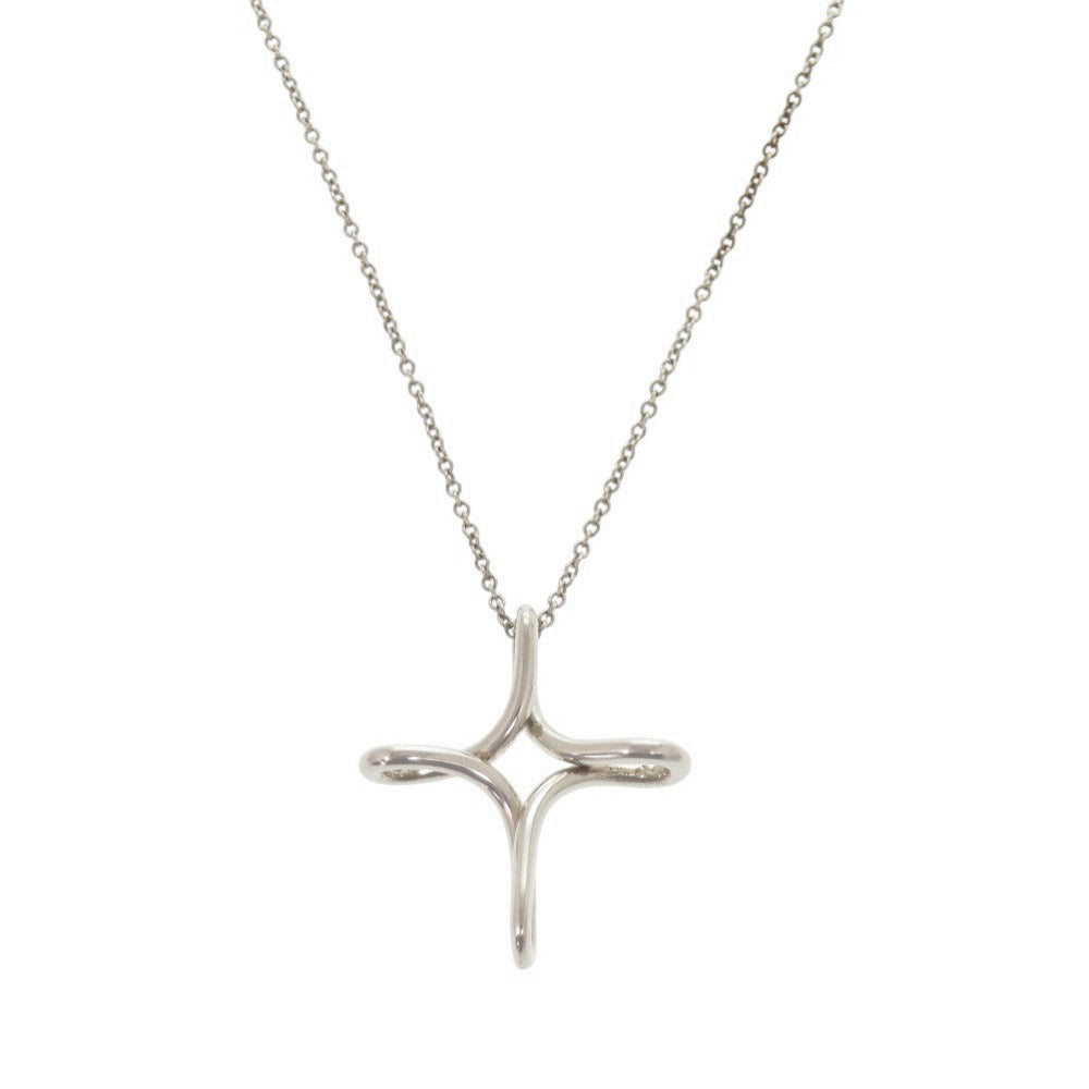 ティファニー オープンクロス シルバー925 ネックレス 0905【中古】TIFFANY&Co.
