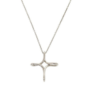 ティファニー オープンクロス シルバー925 ネックレス 0905【中古】TIFFANY&Co.