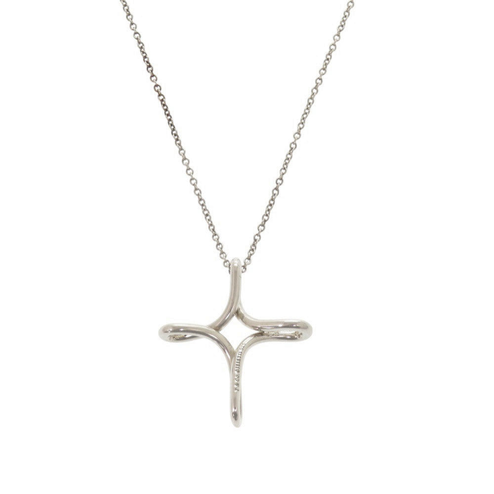 ティファニー オープンクロス シルバー925 ネックレス 0905【中古】TIFFANY&Co.
