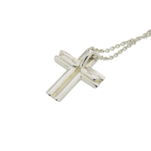 美品 ティファニー テンダネスハートクロスペンダント シルバー925 シルバー ネックレス 0906【中古】TIFFANY&Co.