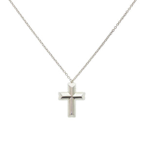 美品 ティファニー テンダネスハートクロスペンダント シルバー925 シルバー ネックレス 0907【中古】TIFFANY&Co.