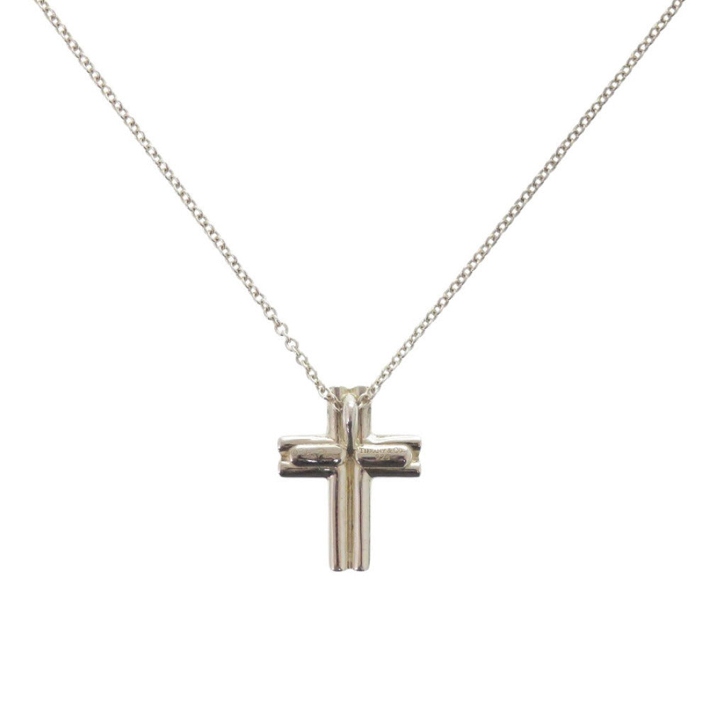 美品 ティファニー テンダネスハートクロスペンダント シルバー925 シルバー ネックレス 0907【中古】TIFFANY&Co.