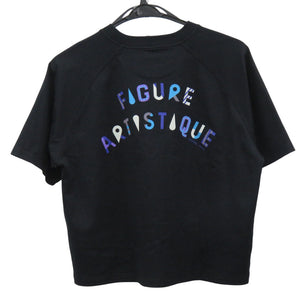 美品 エルメス フィギュア アーティスティック FIGURE ARTISTIQUE 3H4609DL コットン ブラック 半袖Ｔシャツ 0934【中古】HERMES