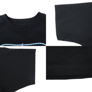 美品 エルメス フィギュア アーティスティック FIGURE ARTISTIQUE 3H4609DL コットン ブラック 半袖Ｔシャツ 0934【中古】HERMES