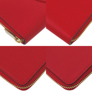 未使用品 クリスチャンルブタン BY MY SIDE バイ マイ サイド ラウンドウォレット 3235083 CM53 カーフ LOUBI ルブ レッド 長財布0998【中古】Christian Louboutin