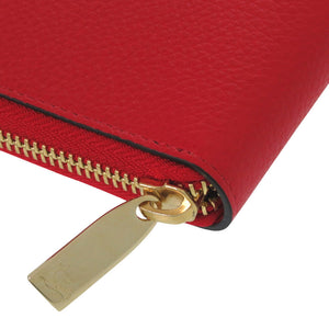 未使用品 クリスチャンルブタン BY MY SIDE バイ マイ サイド ラウンドウォレット 3235083 CM53 カーフ LOUBI ルブ レッド 長財布0998【中古】Christian Louboutin