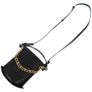 新品同様 デルボー パントイエクラ Pin Toy Eclat ボックスカーフ Noir ブラック 黒 ショルダーバッグ 1038【中古】DELVAUX