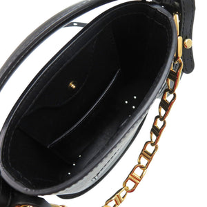 新品同様 デルボー パントイエクラ Pin Toy Eclat ボックスカーフ Noir ブラック 黒 ショルダーバッグ 1038【中古】DELVAUX