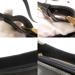 美品 バーバリー ヴィンテージ レザー ブラック ワンショルダーバッグ ショルダーバッグ 黒 1040【中古】BURBERRYS