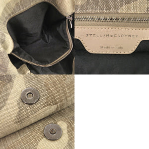 美品 ステラマッカートニー ファラベラ フォールドオーバー カモフラージュ柄 234387 キャンバス ベージュ 2way ハンドバッグ 1046【中古】Stella McCartney