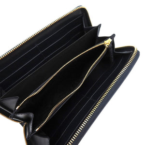 未使用品 グッチ 1955 ホースビット 621889 0416 キャンバス レザー ベージュ 紺 長財布 1048【中古】GUCCI