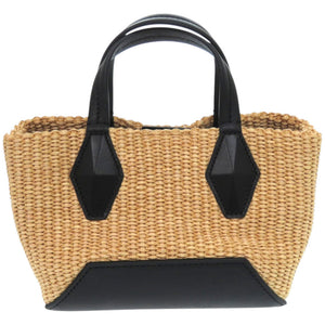 美品 ジミーチュウ ダイヤモンドトートミニ DIAMONDTOTEXSQAD ラフィア カーフ ブラック 黒 トートバッグ 1074【中古】JIMMY CHOO