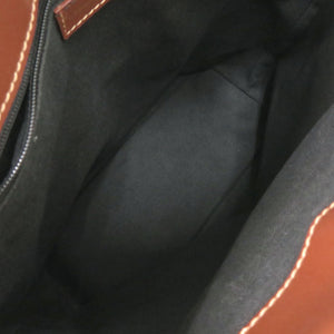 美品 バーバリー シャドーホース ノバチェック PVC レザー ベージュ ブラウン ハンドバッグ 1075【中古】BURBERRY