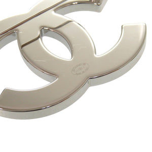 新品同様 シャネル デニム ココマーク B24 B ブローチ メタル ネイビー シルバー 1076 【中古】 CHANEL