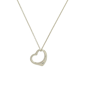 美品 ティファニー オープンハート エルサペレッティ シルバー925 シルバー 銀 ネックレス 1078【中古】TIFFANY&Co.