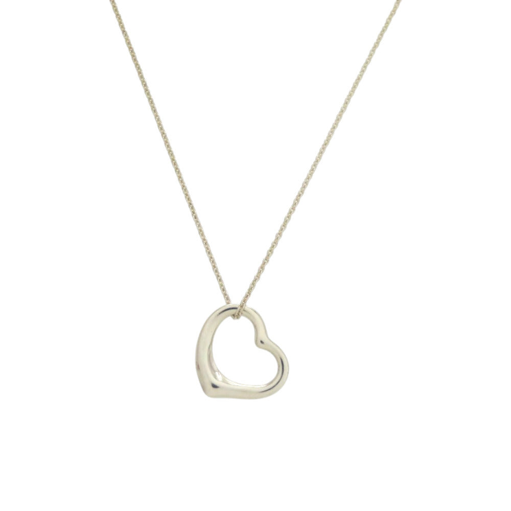 美品 ティファニー オープンハート エルサペレッティ シルバー925 シルバー 銀 ネックレス 1078【中古】TIFFANY&Co.
