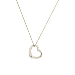 美品 ティファニー オープンハート エルサペレッティ シルバー925 シルバー 銀 ネックレス 1078【中古】TIFFANY&Co.