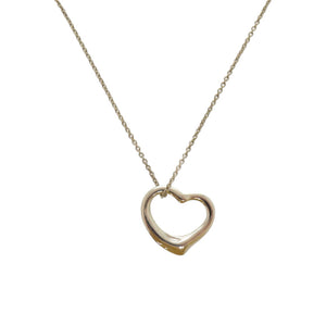 美品 ティファニー オープンハート エルサペレッティ シルバー925 シルバー ネックレス 1080【中古】TIFFANY&Co.