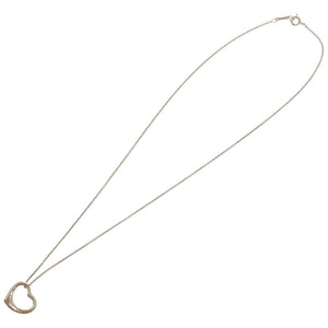 美品 ティファニー オープンハート エルサペレッティ シルバー925 シルバー ネックレス 1080【中古】TIFFANY&Co.