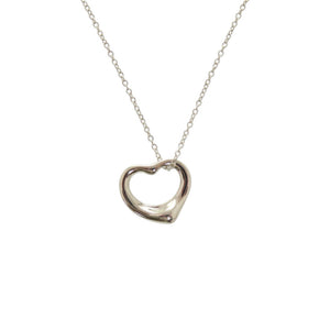美品 ティファニー オープンハート エルサペレッティ シルバー925/シルバー925 シルバー ネックレス 1082【中古】TIFFANY&Co.