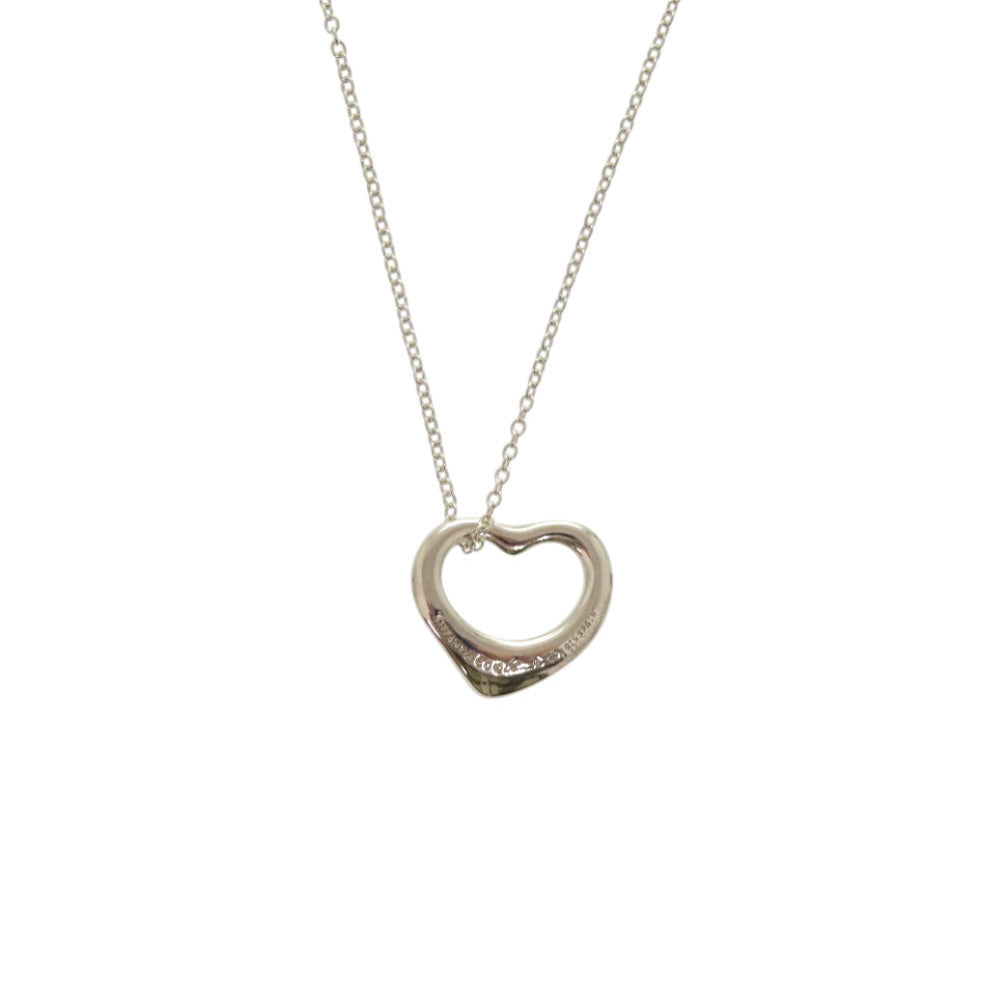 美品 ティファニー オープンハート エルサペレッティ シルバー925/シルバー925 シルバー ネックレス 1082【中古】TIFFANY&Co.