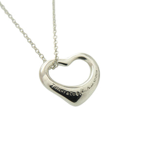美品 ティファニー オープンハート エルサペレッティ シルバー925/シルバー925 シルバー ネックレス 1082【中古】TIFFANY&Co.