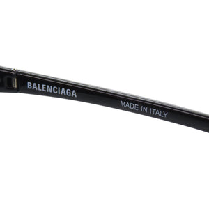美品 バレンシアガ BB0229S プラスチック ブラック サングラス 黒 1095【中古】BALENCIAGA