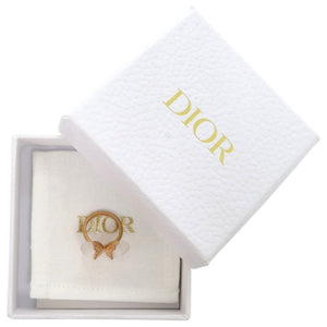 美品 クリスチャンディオール バタフライ 蝶 約9.5号 ゴールド リング 指輪 1096【中古】Christian Dior