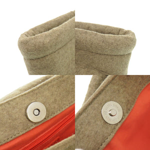 美品 ヴィヴィアンウエストウッド V.M.MOON ムーン ウールハンドバッグ 3202V-0 ベージュ 1108【中古】Vivienne Westwood
